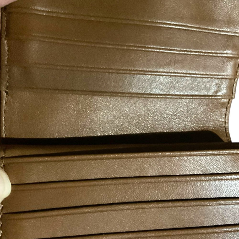 Coach Tan and Brown Wallet with Snap Closure canvas and leather - Picture 7 of 9
